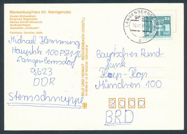 Kloster Michaelstein, Burgruine Regenstein, Kleines Schloß(Museum), Großvaterfelsen, Gaststätte,,Großvater“